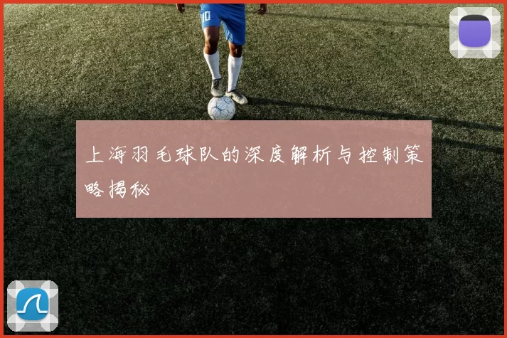上海羽毛球队的深度解析与控制策略揭秘